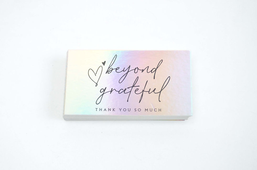 Thumbnail: Small Size Holographic Thank You for the Order Card