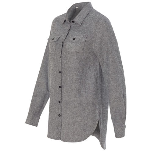 Thumbnail: Burnside - Women's Long Sleeve Solid Flannel Shirt