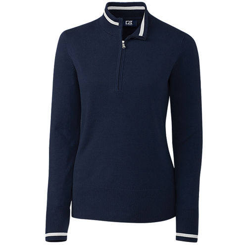 Thumbnail: Ladies Lakemont Tipped Half Zip