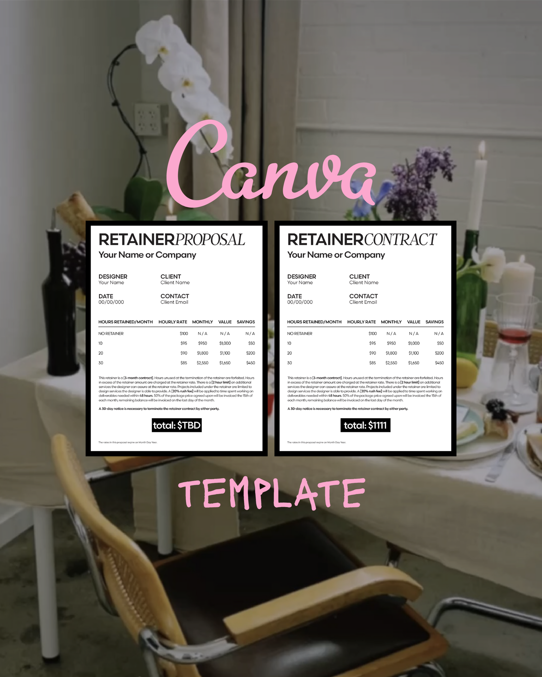 Retainer Pitch and Agreement Template - Canva
