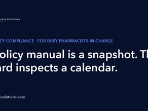 A policy manual is a snapshot. The Board inspects a calendar.