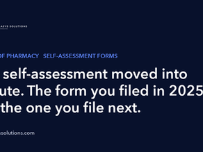 The self-assessment moved into statute. The form you filed in 2025 is not the one you file next.