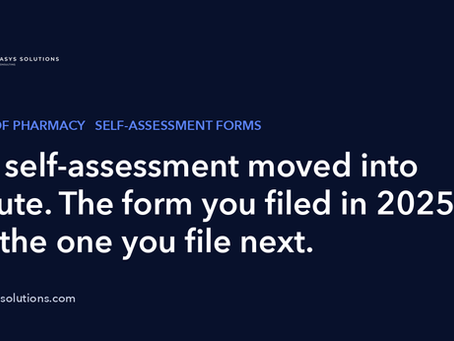 The self-assessment moved into statute. The form you filed in 2025 is not the one you file next.