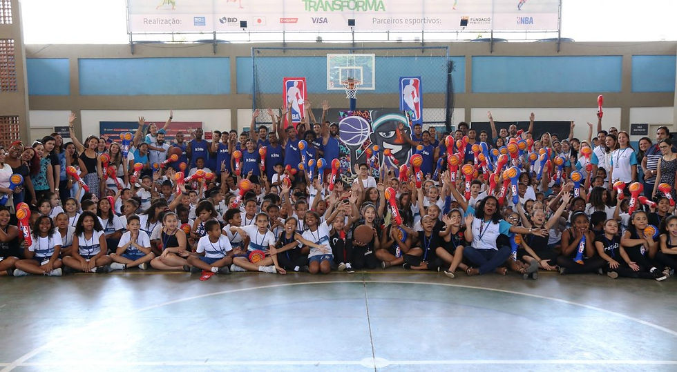 Núcleo jr. nba no Complexo da Maré já conta com 200 jovens inscritos, entre 10 e 19 anos (Gustavo Schlittler)