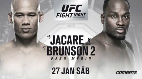Ronaldo Jacaré encara Derek Brunson na luta principal do UFC Charlotte
