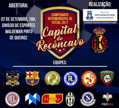 Doze equipes participam de campeonato de futsal no Recôncavo
