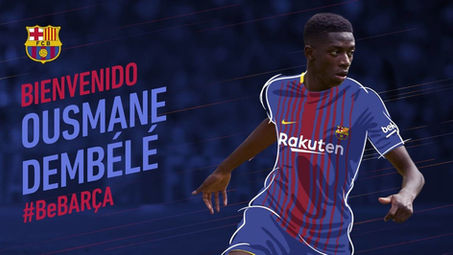 Barcelona anuncia oficialmente Dembelé como seu novo reforço