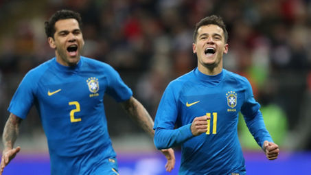 Brasil domina a Rússia e vence bem em Moscou