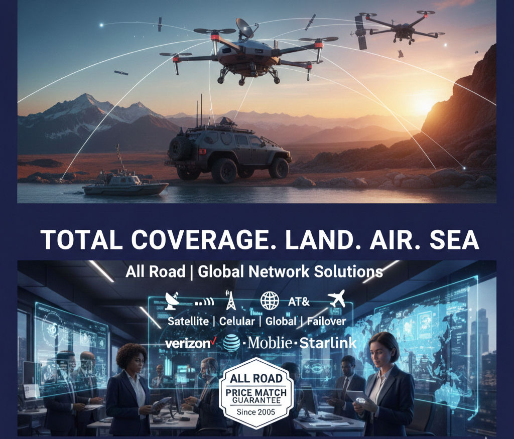 TOTAL COVERAGE. LAND. AIR. SEA. All Road Global Network Solutions.