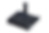 Dark gray Iridium satellite communication device with screen showing 13:07 display.