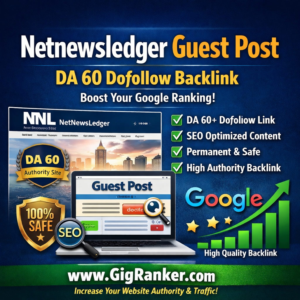 Netnewsledger guest post with DA 60 dofollow backlink