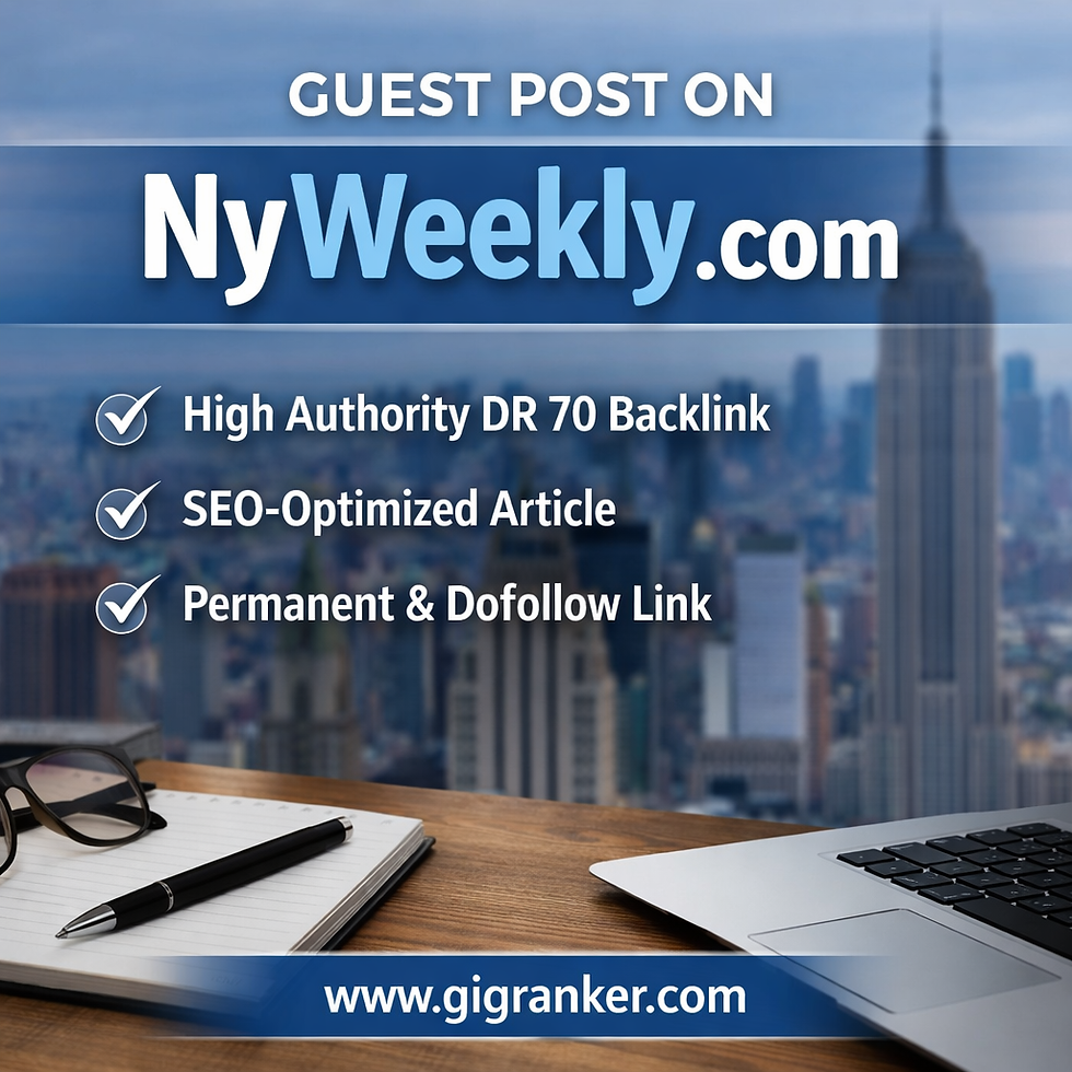 NyWeekly DR70 dofollow backlink guest post service