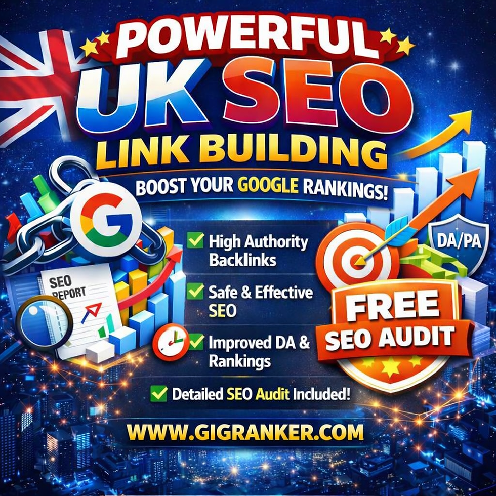 UK SEO link building with high authority UK backlinks and free SEO audit