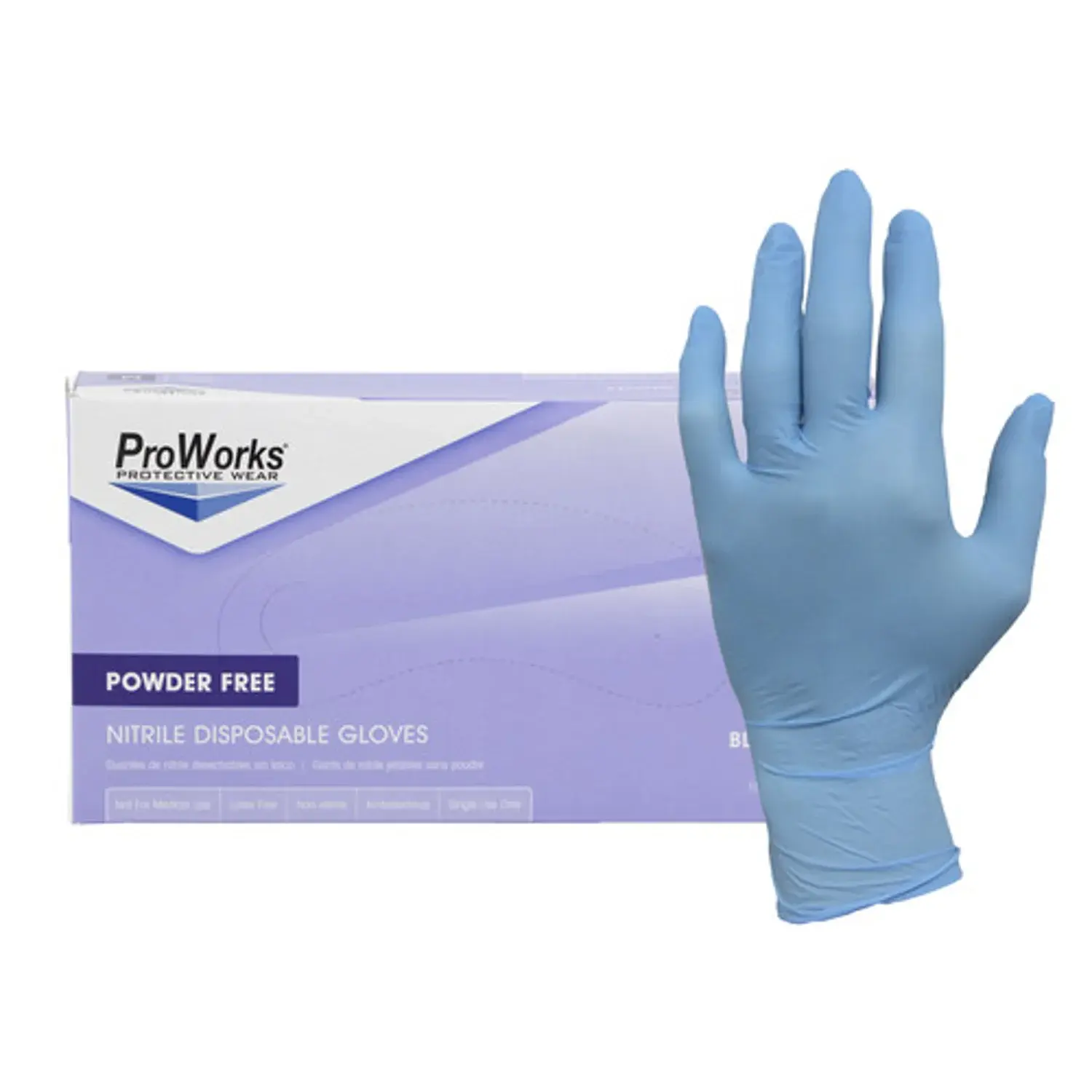 Nitrile General Purpose PF Glove Blue, M