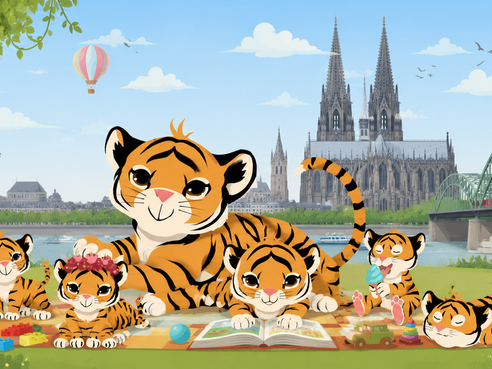 Vorlese-Geschichte: Das Tigerrudel auf dem Weltkindertag in Köln