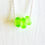 Thumbnail: Little Frosted Glass Necklace - Silver Chain