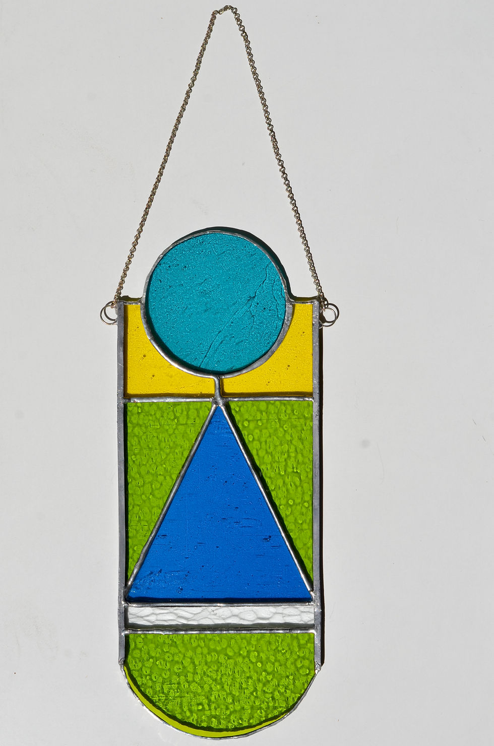 Thumbnail: Stained Glass Suncatcher - Blue Sun