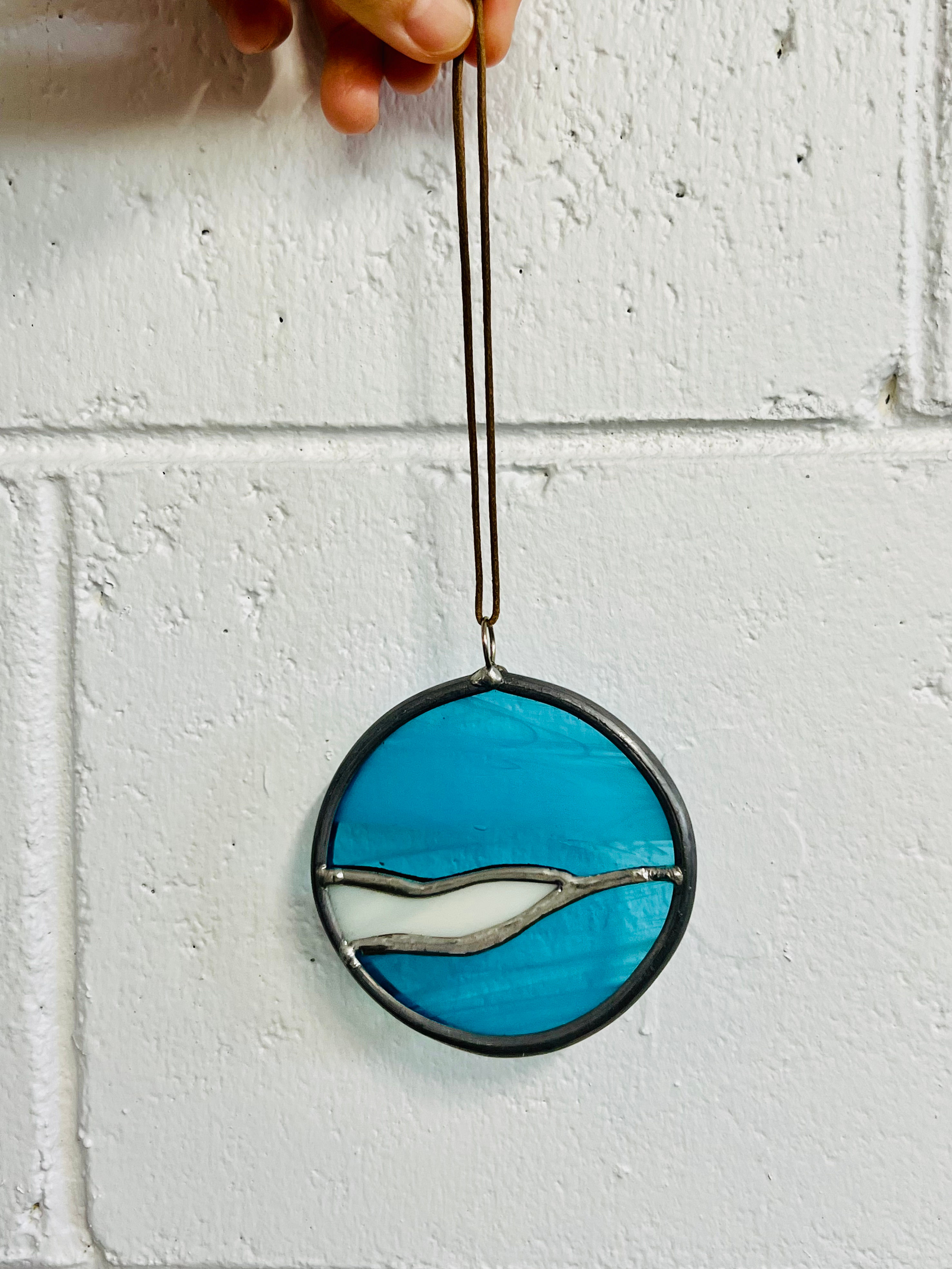 Stained Glass Suncatcher - Little Waves
