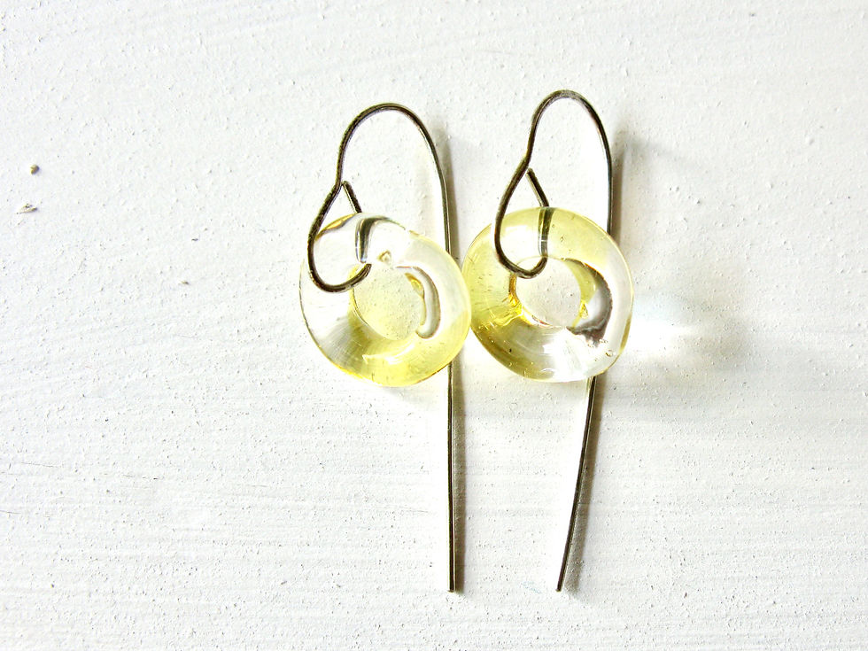 Thumbnail: Ring Glass Earrings