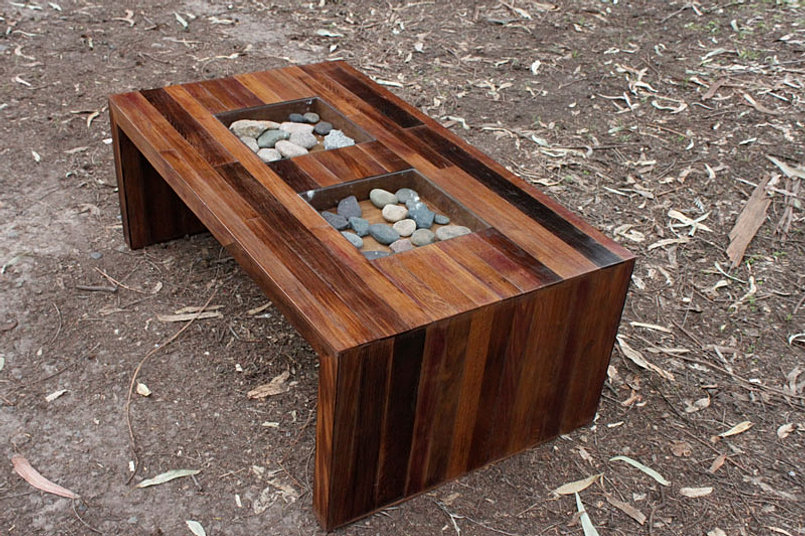 mesa de centro piedra