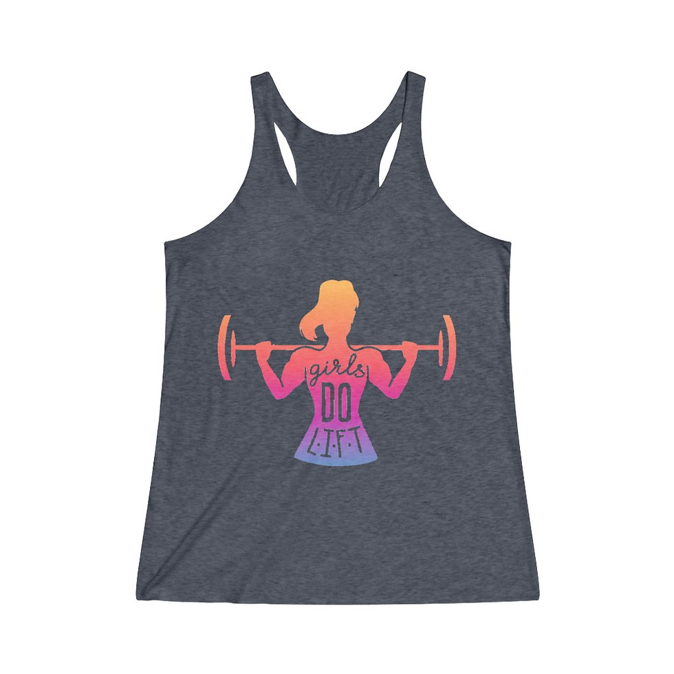 Thumbnail: Women's GYM Tri-Blend Racerback Tank