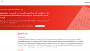 （胰臟癌）Niraparib＋益伏有效？