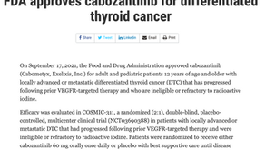 (甲狀腺癌)FDA批准使用CABOMETYX進行治療