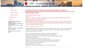 (淋巴瘤)VENCLEXTA+Obinutuzumab+bendamustine有效?