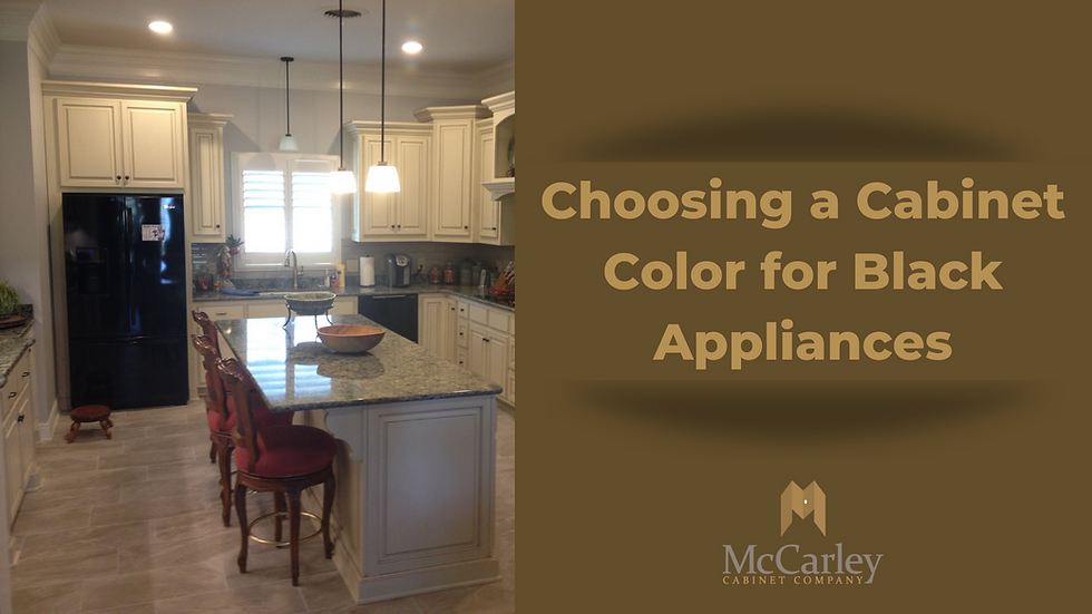 Choosing a Cabinet Color for Black Appliances