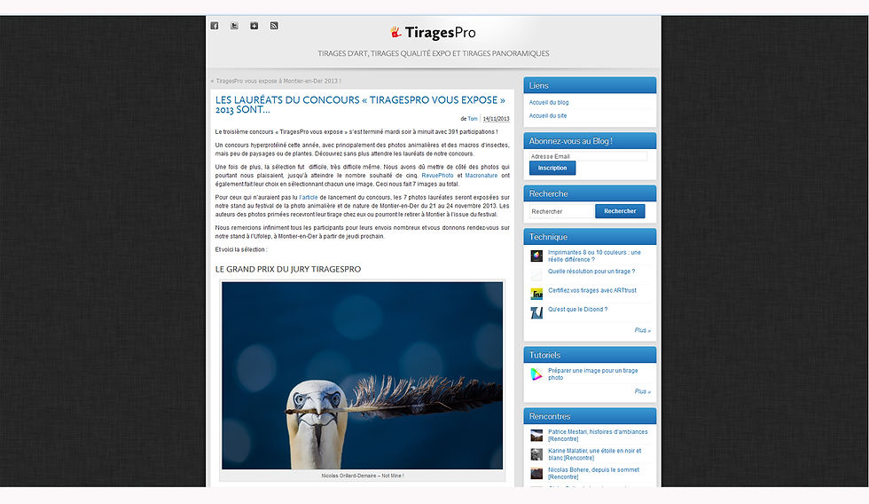 Expo tiragespro Montier 2013
