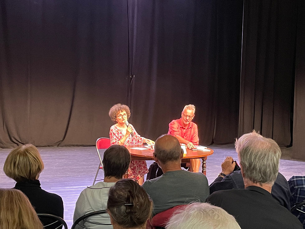 Marie-Hélène Lafon et Jérôme Meizoz crédits Delphine Edy
