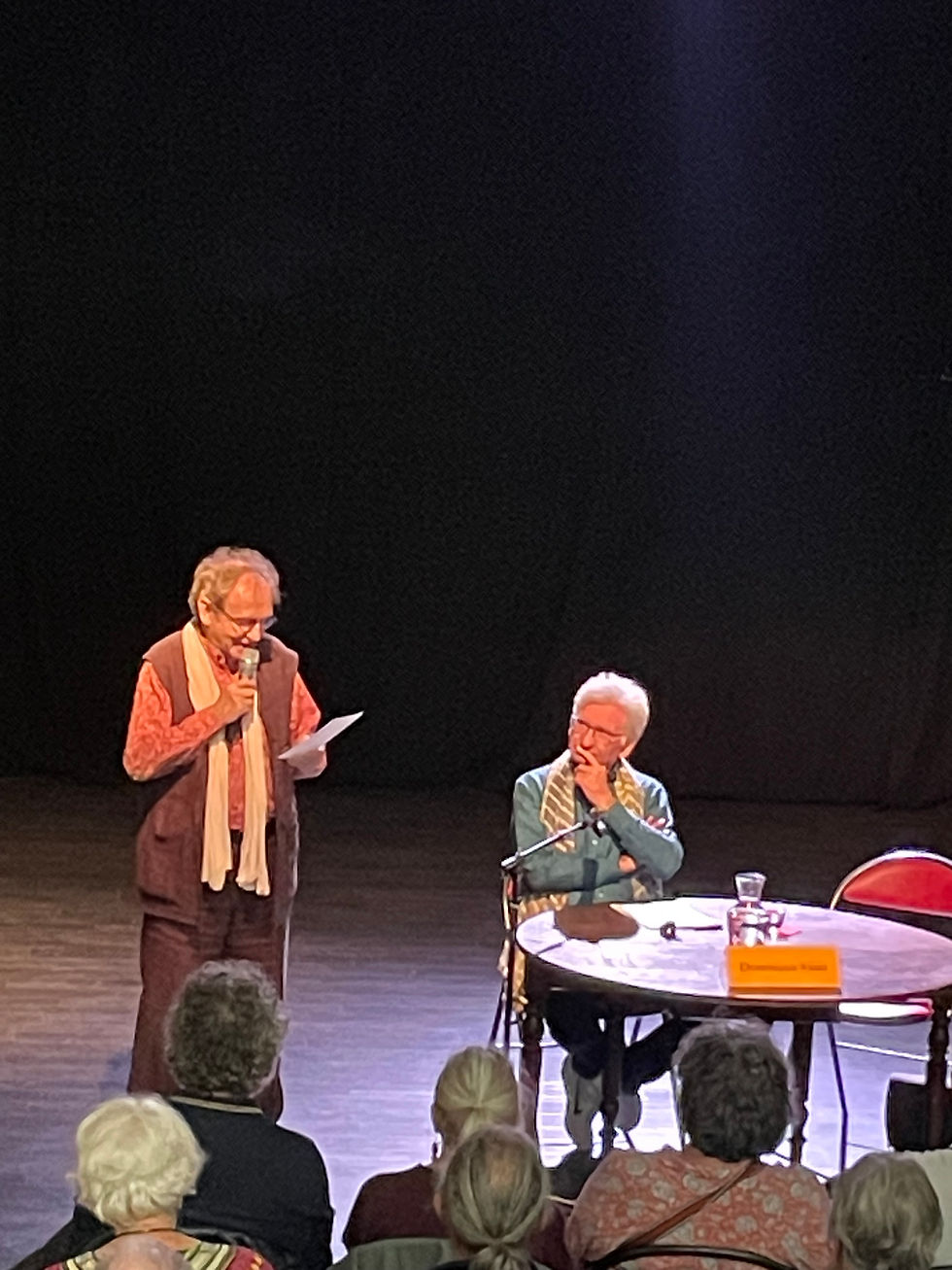 Jean-François Manier et Dominique Viart, crédits Delphine Edy 