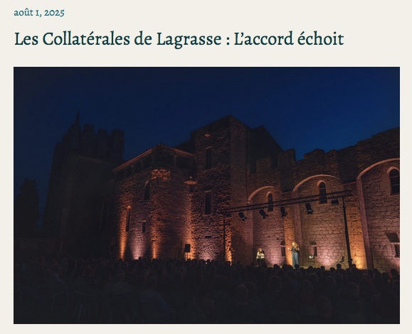 Les Collatérales de Lagrasse : L'accord échoit