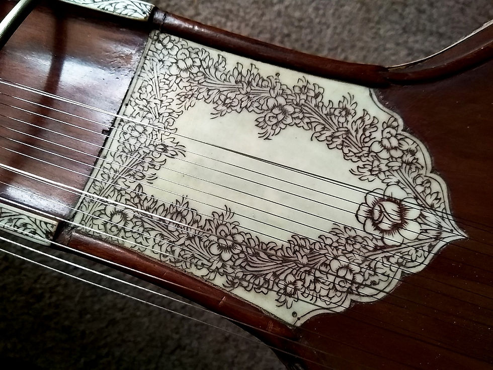 Thumbnail: Circa-1980 P & Brothers Sitar Half Decorated