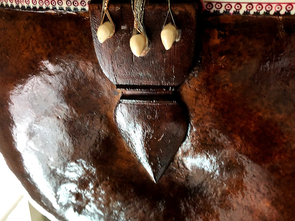 Thumbnail: Circa-1950 Mohan Singh Sitar Rose Carving