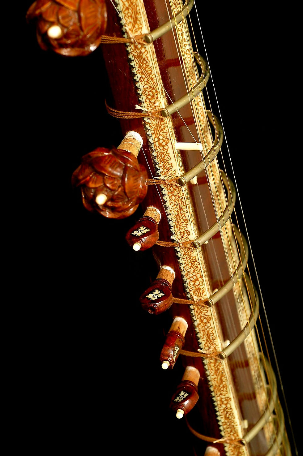Thumbnail: Circa-Unknown Hemen Kharaj Pancham Sitar with Red Jawari