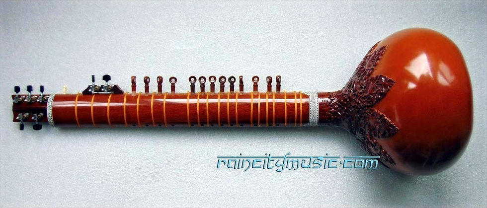 Thumbnail: 2015 Mohan Lal Sharma Ganja-Patta D# Studio Sitar from Rain City Music