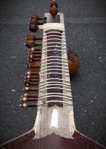 Thumbnail: Late-20th Century Radha Krishna Sharma Full Decoration Sitar