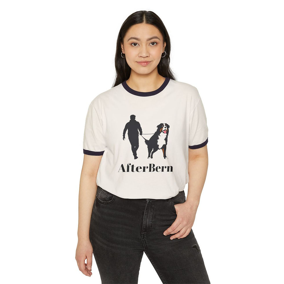 Thumbnail: AfterBern Funny Unisex T-Shirt Quirky Bernese Mountain dog lover Gift