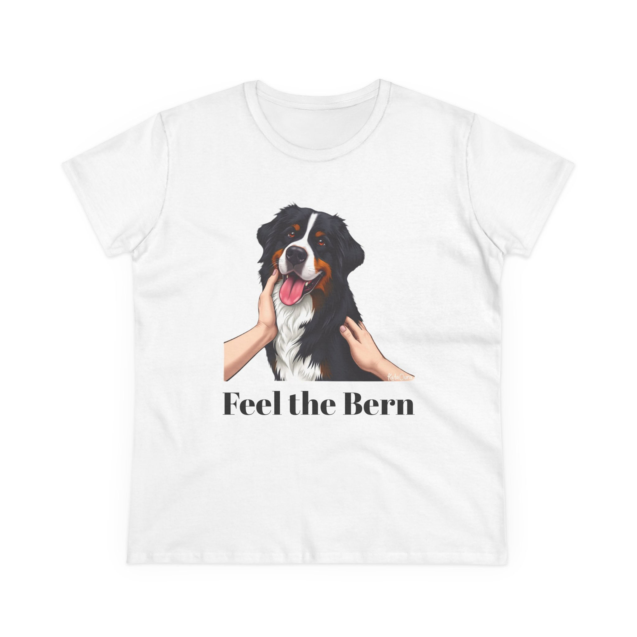 Bernese Mountain Dog Women's Tee - Feel the Bern Funny T-shirt
