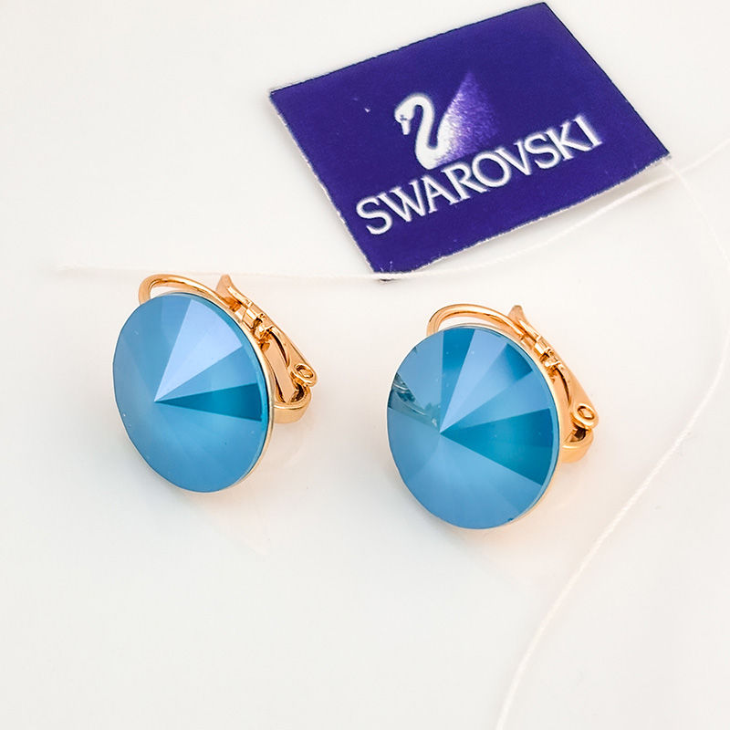 Miniatură: Cercei Marea Egee cu cristal Swarovski