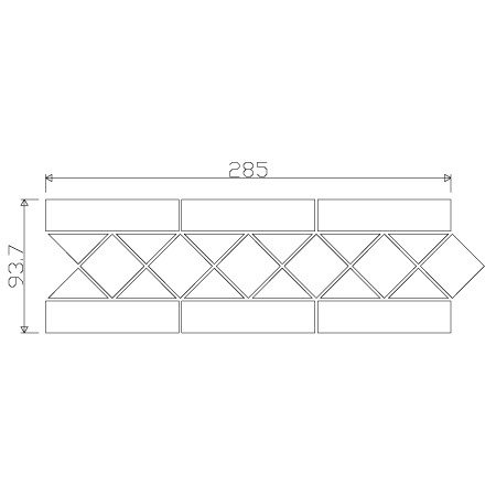 Gosford Border Tile Technical Drawing