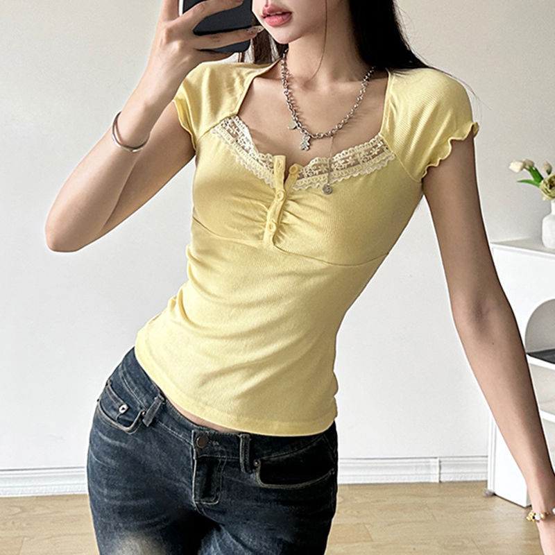Thumbnail: The Lily Romantic Lace-Trim Blouse
