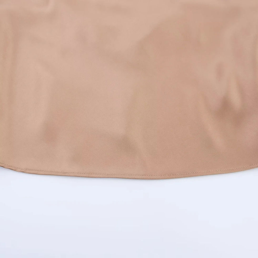 Thumbnail: The Milan Satin Cowl-Neck Halter Top