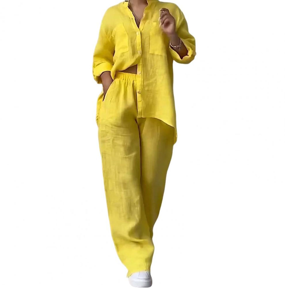 Thumbnail: The Amalfi Linen-Blend Two-Piece Set