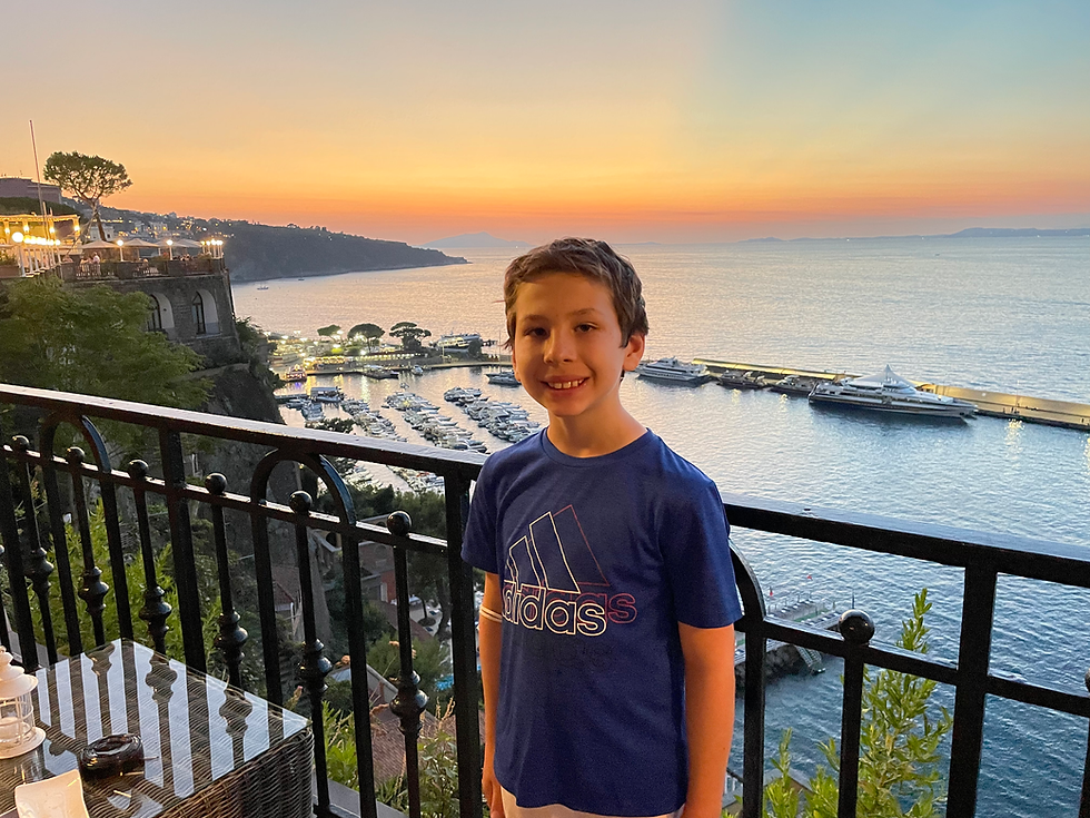 Jax Bari in Sorrento, Italy, August 2022