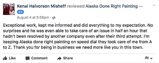 Alaska Done Right Painting Contact