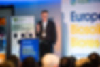 Speaker photographed during Aqua Enviro conference in Manchester