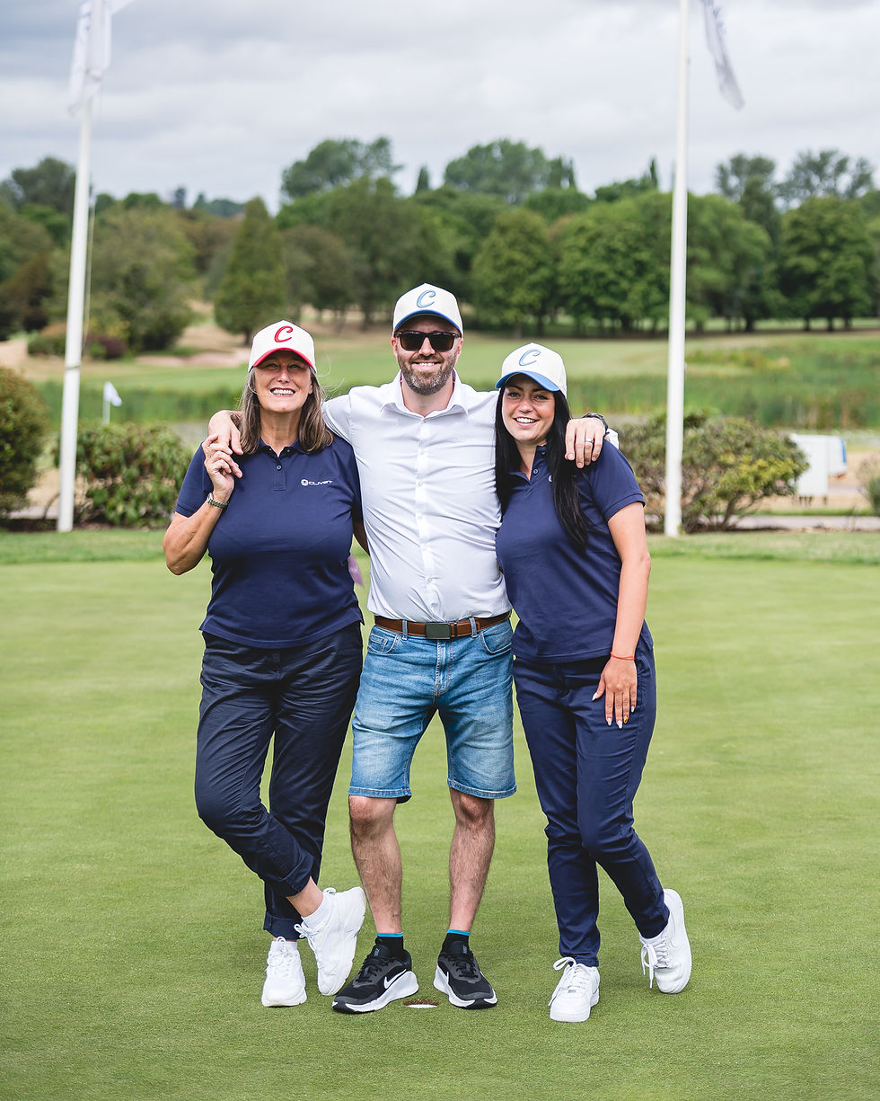 Clivet UK team portrait during a corporate golf event at The Belfry