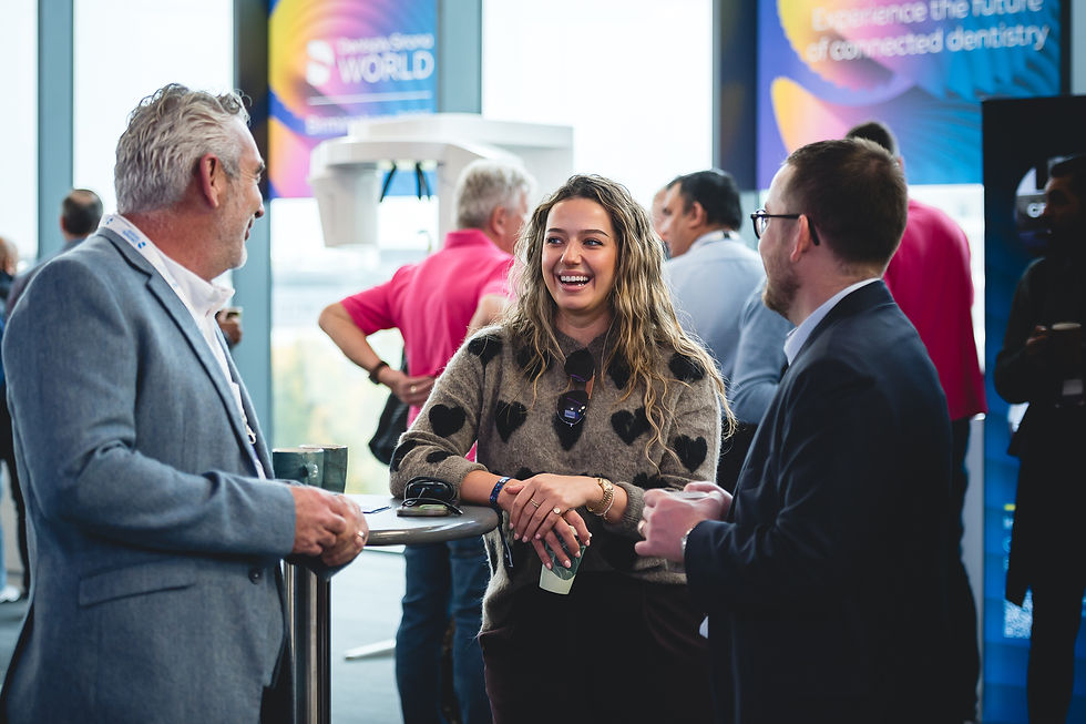 Birmingham event photographer capturing networking during conference break